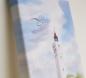 Preview: Blavand Blåvand Lighthouse Denmark - watercolor art prints on canvas - stretcher frame 30 x 20 cm
