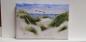 Preview: Beach dune North Sea Denmark - watercolor art prints on canvas - stretcher frame 30 x 20 cm