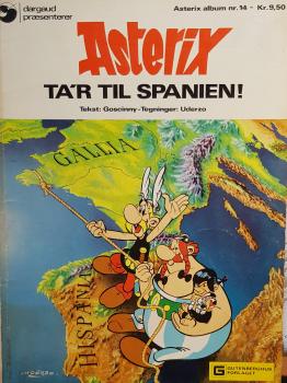 Asterix dänisch Nr. 14  - ASTERIX ta´r til Spanien - 1974 - gebraucht