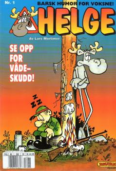 Hälge Helge Comic Elch Lars Mortimer NORWEGIAN Album Se Opp For Vådeskudd