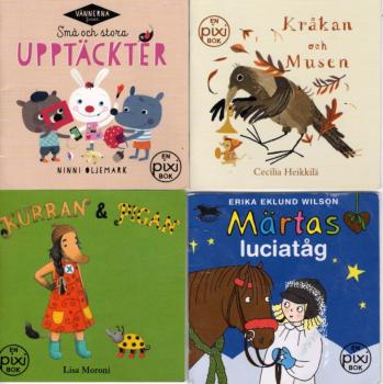 4 PIXI Buch Bücher SCHWEDISCH SWEDISH SVENSK