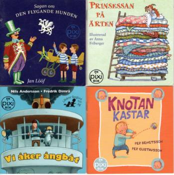 4 PIXI Buch Bücher SCHWEDISCH SWEDISH SVENSK
