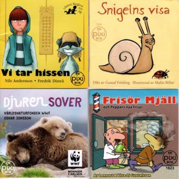 4 PIXI Buch Bücher SCHWEDISCH SWEDISH SVENSK