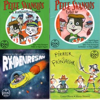 4 PIXI Buch Bücher SCHWEDISCH SWEDISH SVENSK