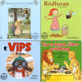 4 PIXI Buch Bücher SCHWEDISCH SWEDISH SVENSK