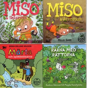 4 PIXI Buch Bücher SCHWEDISCH SWEDISH SVENSK