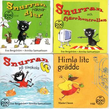 4 PIXI Buch Bücher SCHWEDISCH SWEDISH SVENSK
