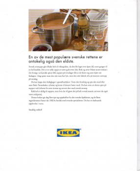 Buch Kochbuch NORWEGEN NORWEGISCH Schwedische IKEA Rezepte Svenske Matbok Kochen