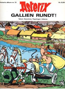 Asterix Danish Nr. 12  - ASTERIX Gallien Rundt! - 1977  - used