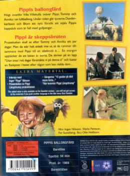 Preview: DVD Astrid Lindgren Pippi Langstrumpf SCHWEDISCH - Pippis ballogfärd + Pippi år skeppsbruten NEU