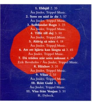 Preview: CD Asa åsa Jinder Att Ett Hjärta Kan Längta Så Folkmusik Swedish 1996 Folk Sweden