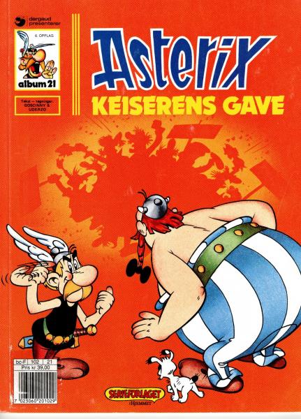 Asterix Norwegian Nr.21  - ASTERIX Keiserens Gave - 1991 - 5th edition - used