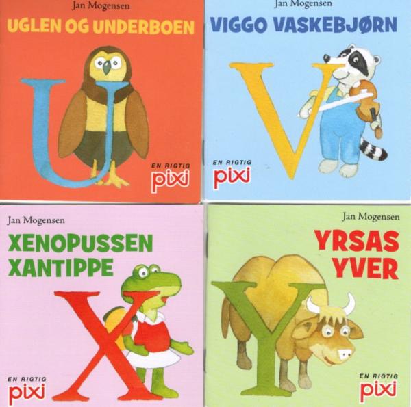 4 PIXI Bücher DÄNISCH Danish Dansk ABC Alfabet Alphabet