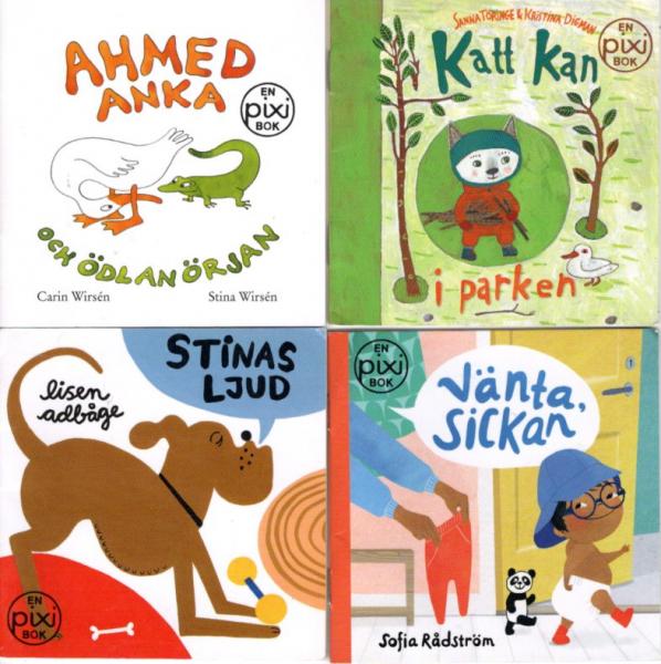 4 PIXI Buch Bücher SCHWEDISCH SWEDISH SVENSK