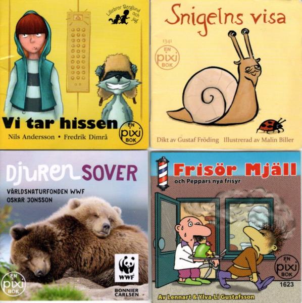 4 PIXI Buch Bücher SCHWEDISCH SWEDISH SVENSK