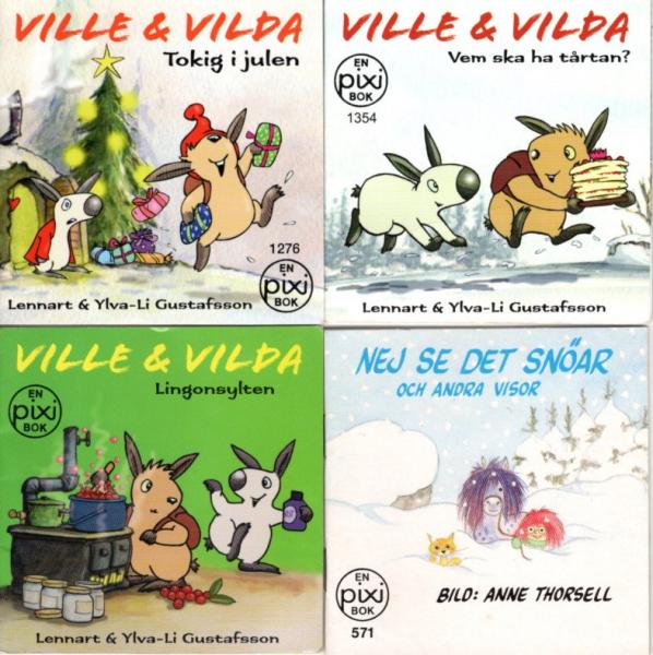 4 PIXI Buch Bücher SCHWEDISCH SWEDISH SVENSK