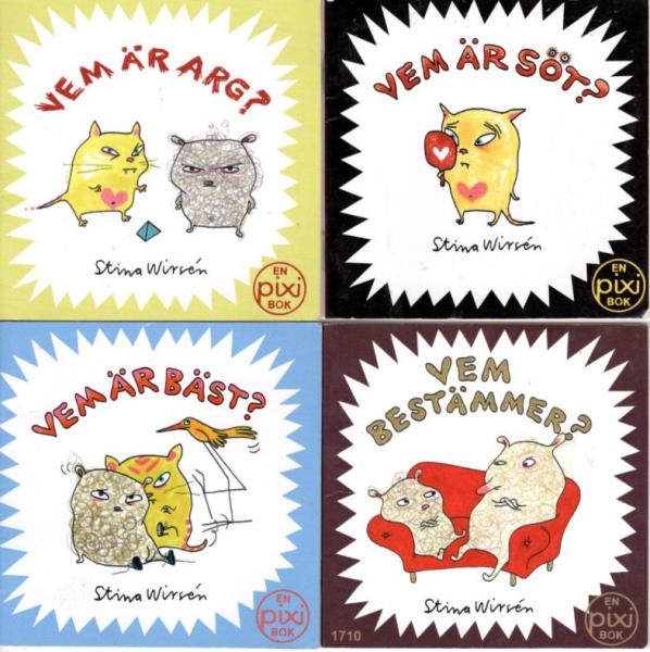4 PIXI books Swedish Svensk