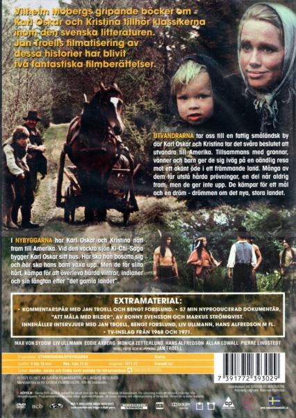 Svenska Klassiker - Utvandrarna/Nybyggarna - Jan Troells DVD Swedish - Max von Sydow, Liv Ullmann