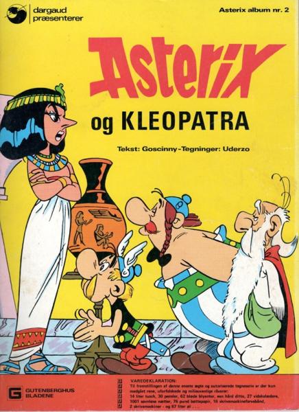 Asterix Danish Nr. 1  - ASTERIX og Kleopatra - 1972 - used