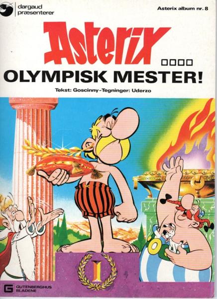 Asterix Danish Nr. 8  - ASTERIX Olympisk Mester! - 1972 - used