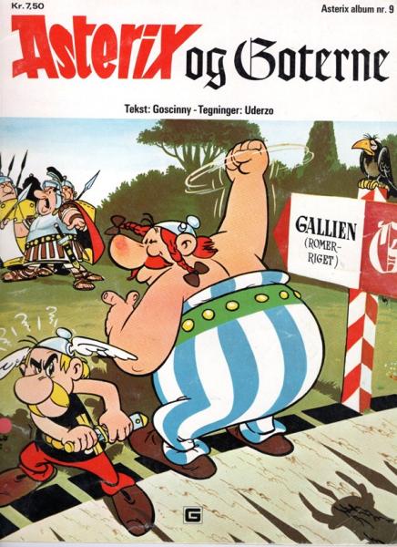 Asterix Danish Nr. 9  - ASTERIX og Goterne - 1977 - used