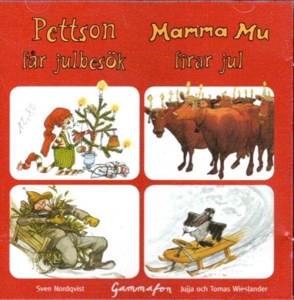 CD Hörbuch SCHWEDISCH Pttersson Findus Pettson får far julbesök Mamma Mu firar jul Weihnachten