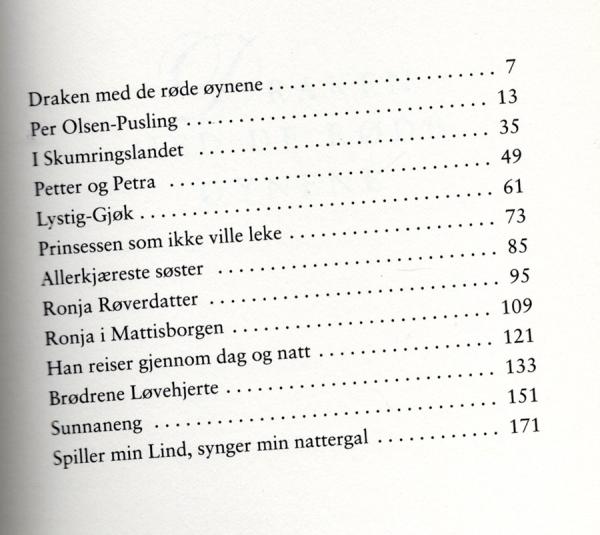 Astrid Lindgren Buch NORWEGISCH - Eventyr - Ronja Lovehjerte Sunnaneng Pusling