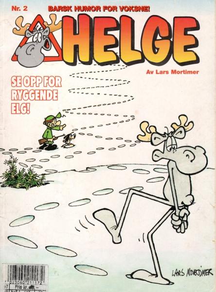 Hälge Helge Comic Elch Lars Mortimer NORWEGIAN Album Nr.2  Se Opp For Ryggende Elg