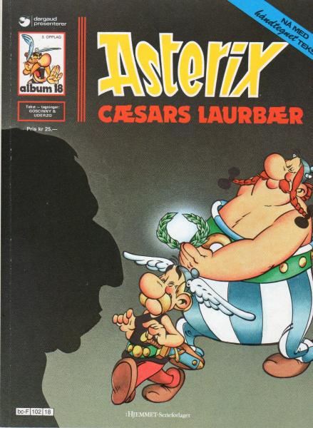 Asterix Norwegian Nr. 18  - ASTERIX Caesars Laurbaer  - 1993 - 5th edition - used